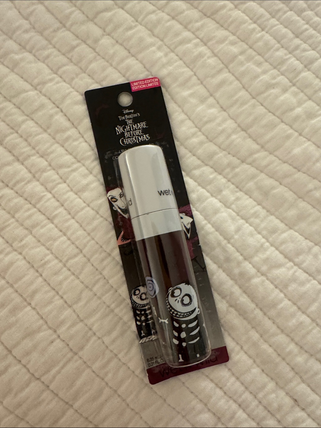 Wet N Wild Dark Burgundy Lipstick Nightmare Before Christmas Edition